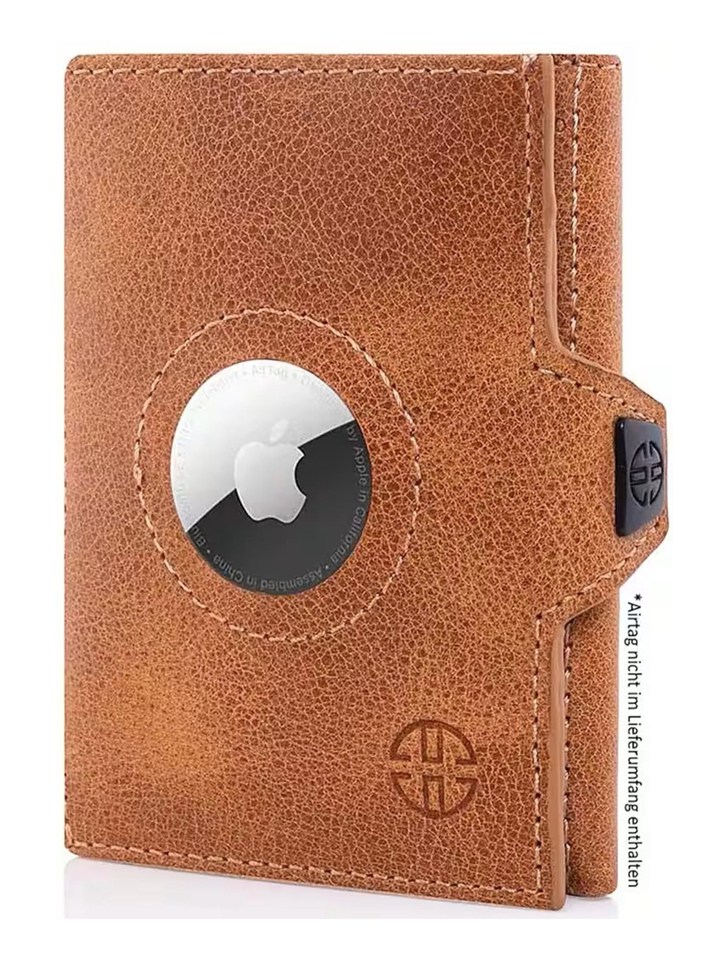 Trusador Wallet 'Verona AirTag' in Brown: front