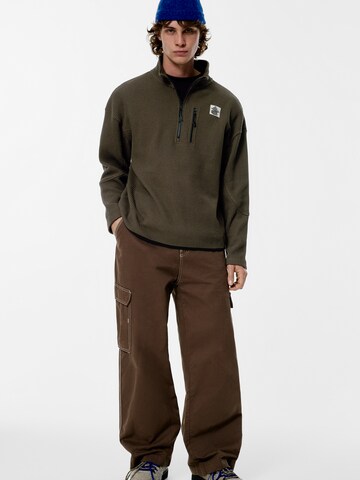 Felpa di Pull&Bear in verde: frontale