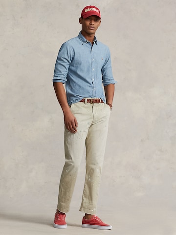 Slim fit Camicia di Polo Ralph Lauren in blu: frontale