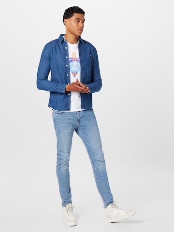 LEVI'S ® Slim Fit Paita 'Battery Housemark Slim Fit' värissä sininen
