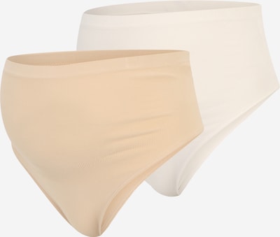 MAMALICIOUS Culotte 'HEAL' en beige / blanc, Vue avec produit