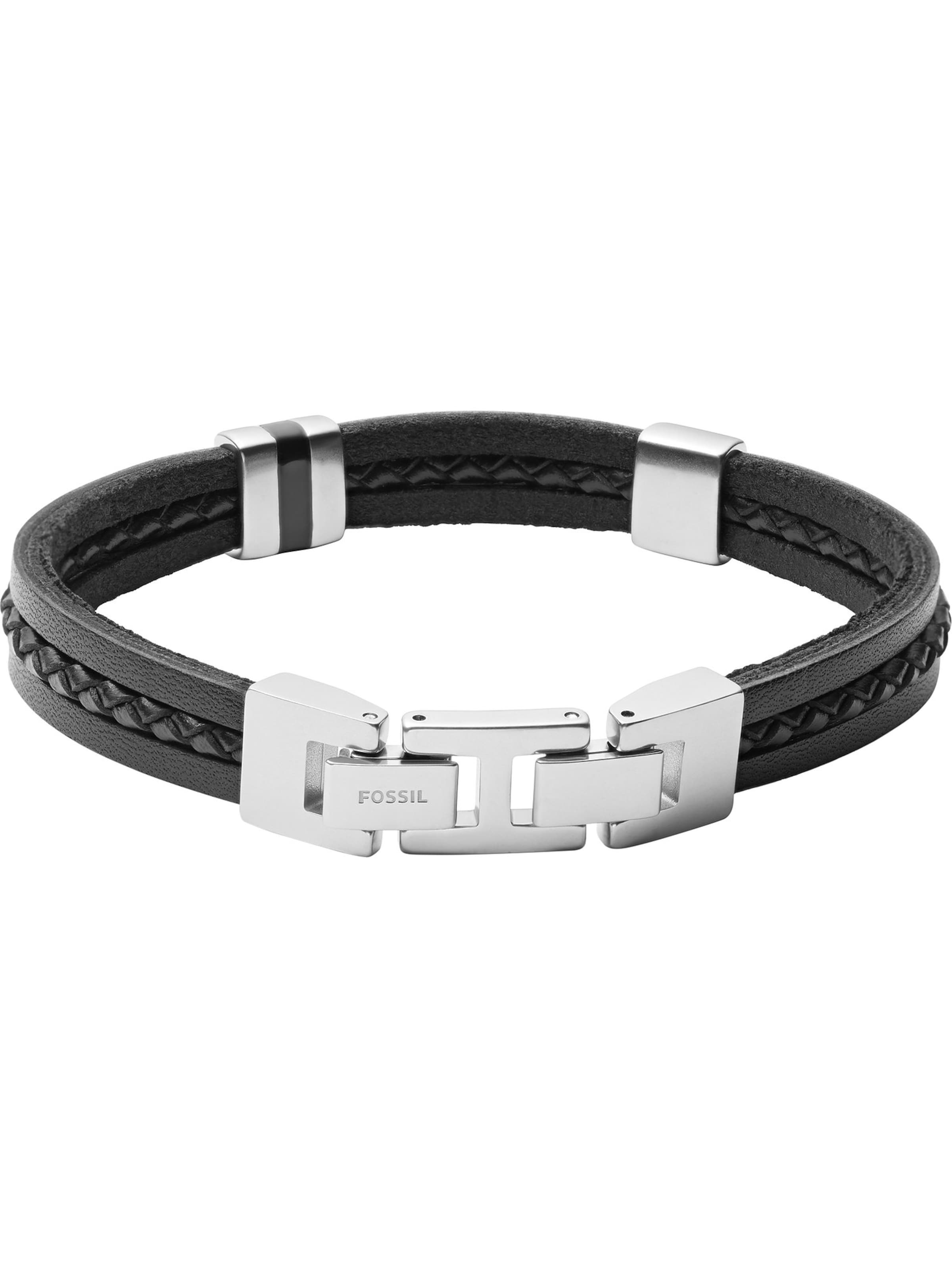 FOSSIL Bransoletka w kolorze czarny: przód