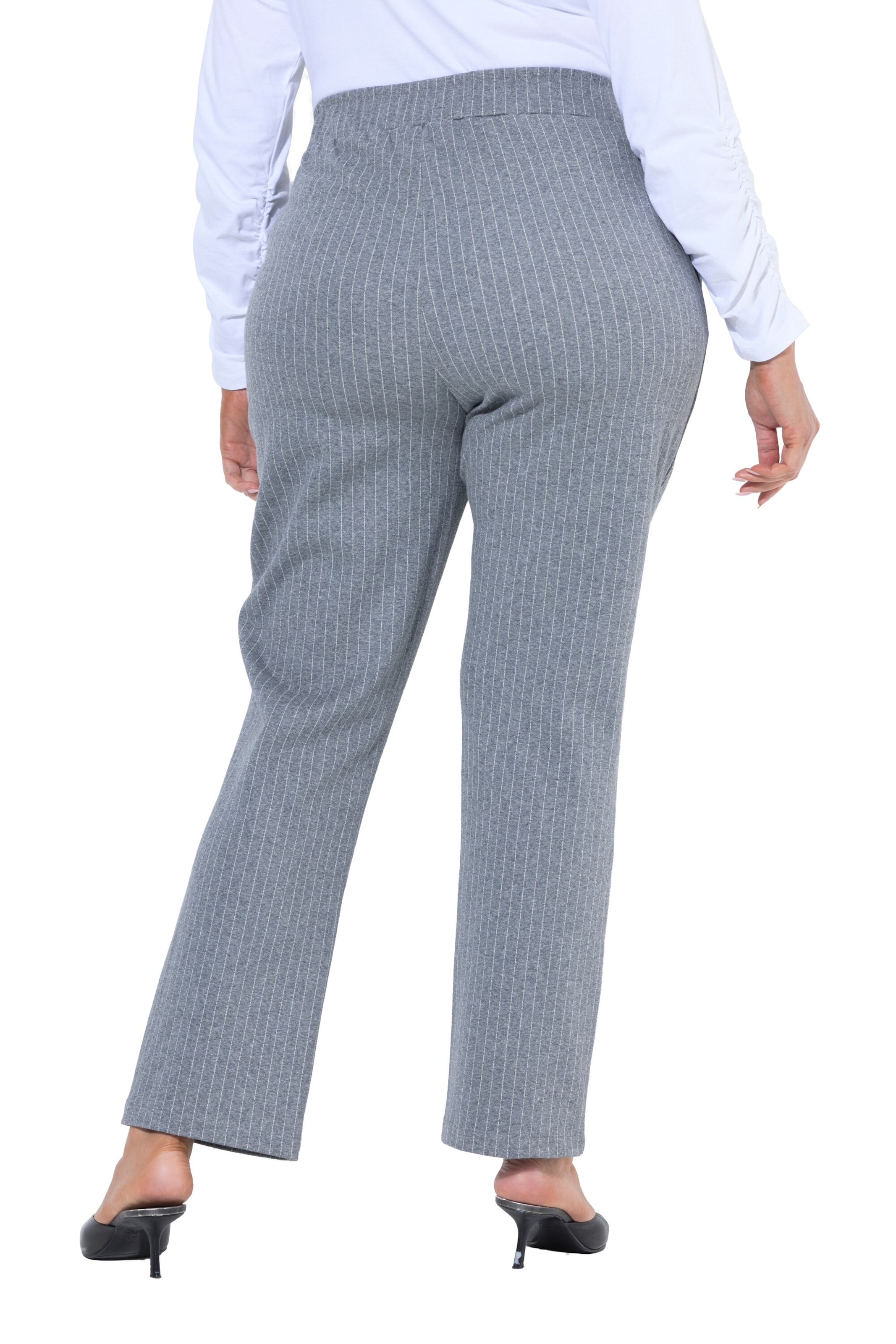 Ulla Popken Regular Pantalon in Grijs