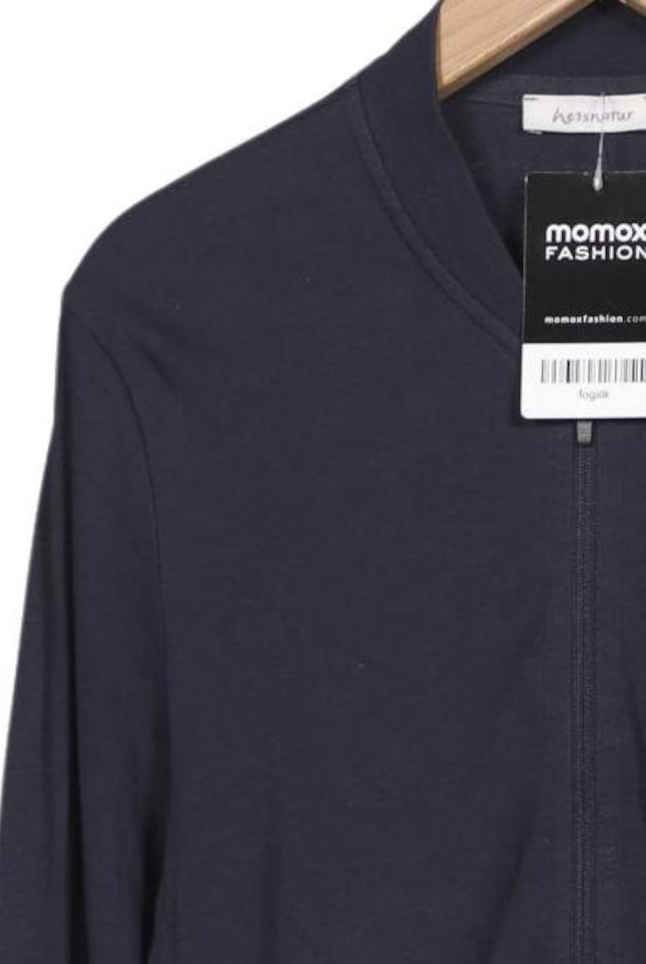hessnatur Sweatshirt & Zip-Up Hoodie in S in Blue