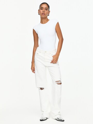 Pull&Bear Košeľové body - Biela