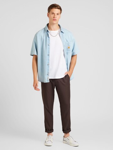 JACK & JONES Slim fit Pleated Pants 'JPRCOSTA' in Brown