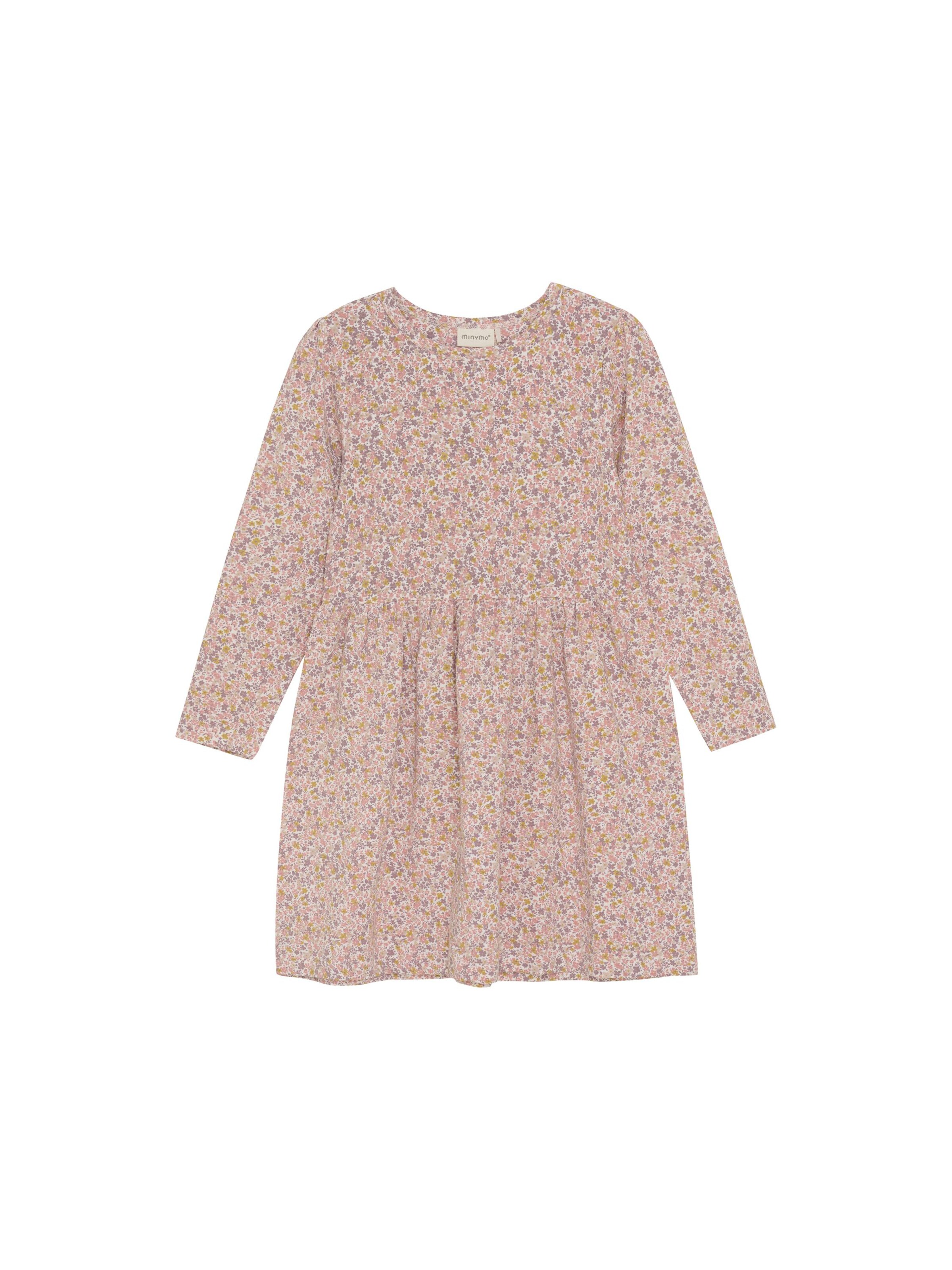 MINYMO Sommerkleid ' MIDress LS AOP ' in Pink: Vorderseite