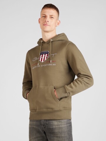 GANT Sweatshirt in Grün: Vorderseite
