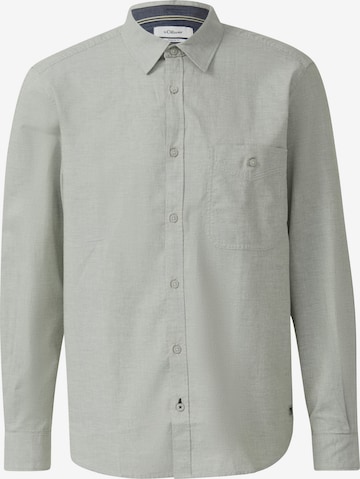 s.Oliver Regular Fit Hemd in Grau: Vorderseite