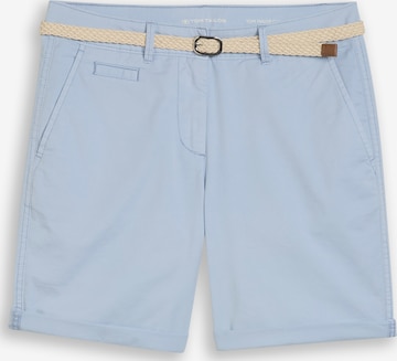 Pantalon chino TOM TAILOR en bleu : devant