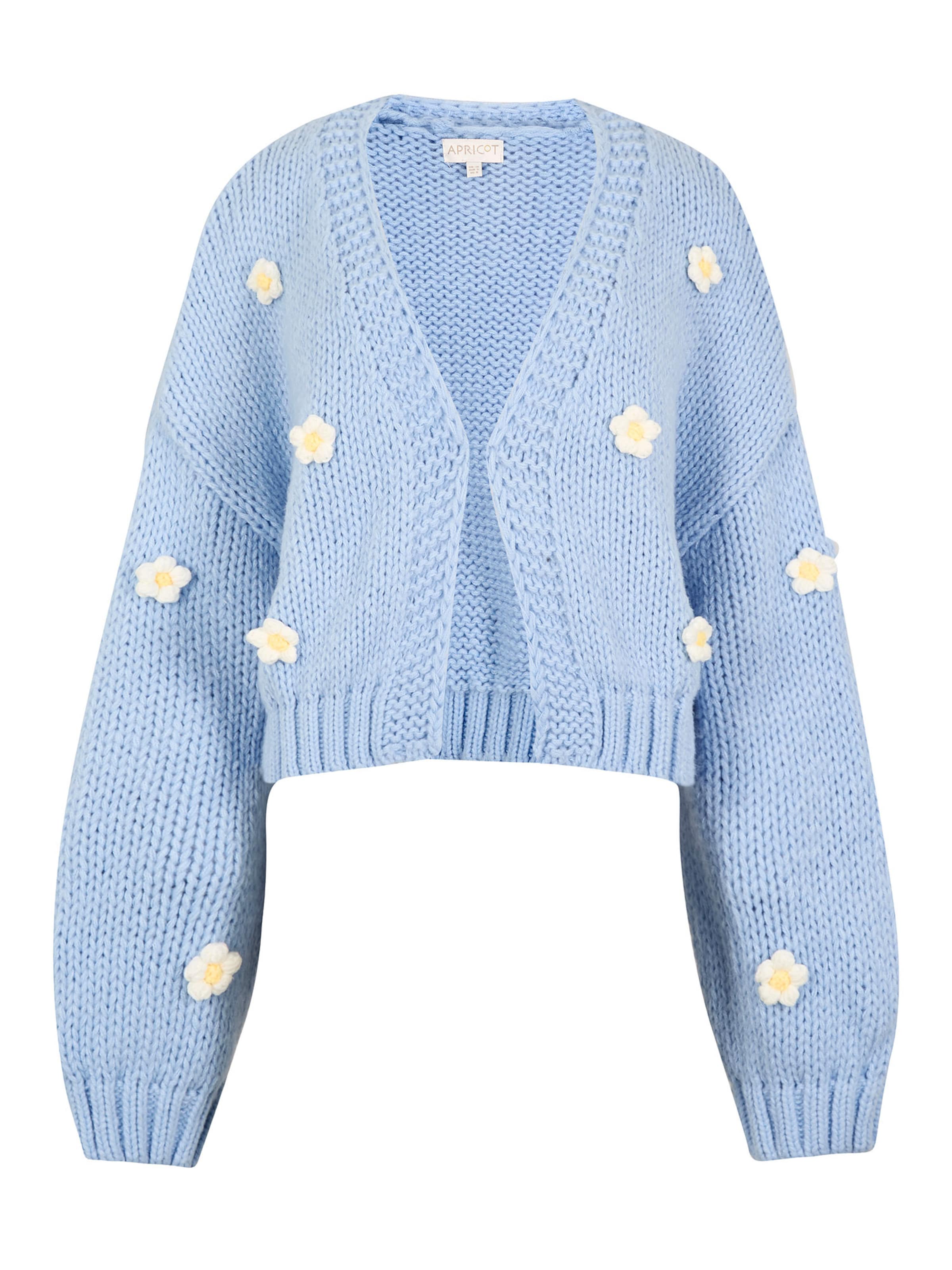 Giacchetta 'Applique Daisies Chunky' Apricot di colore blu, Visualizzazione prodotti