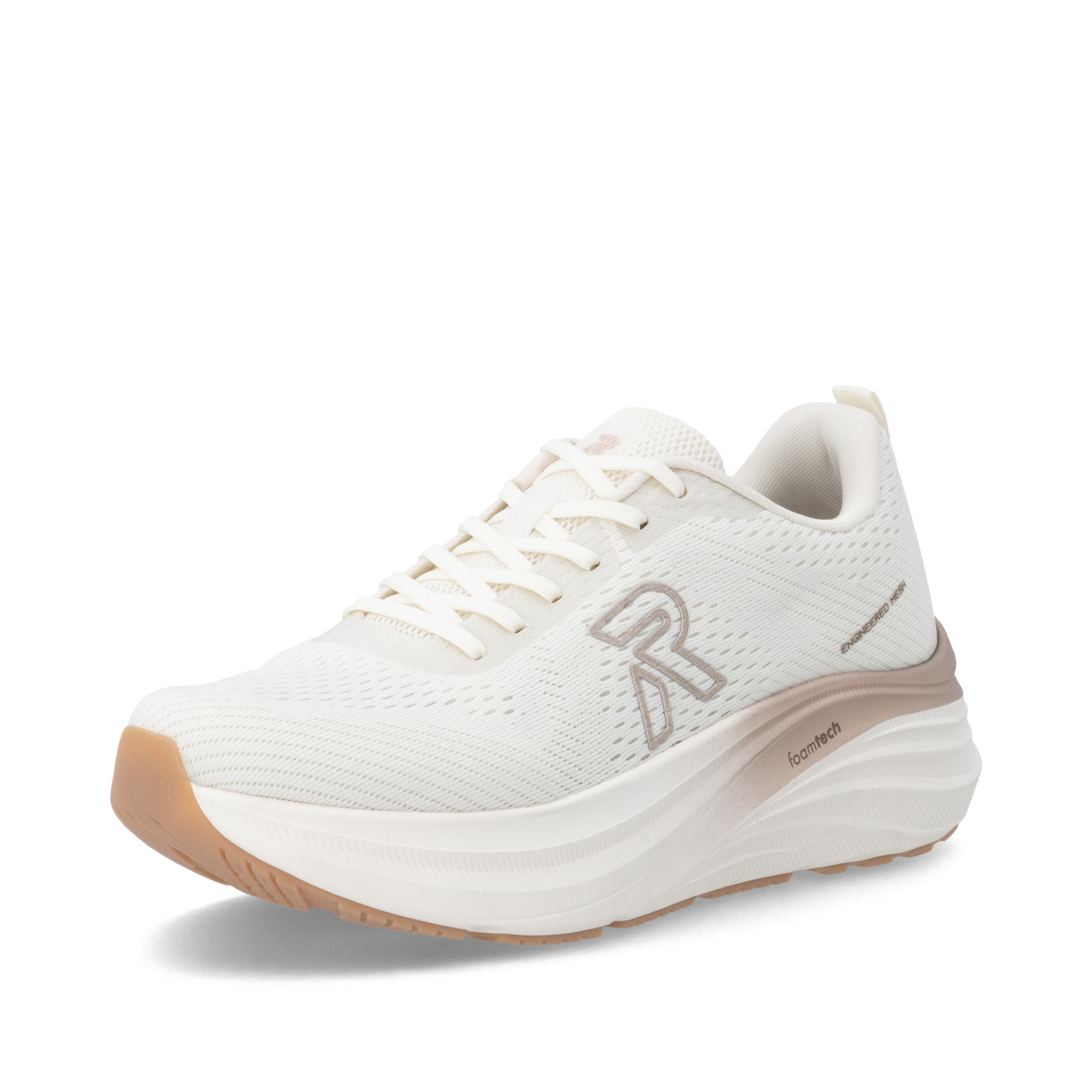 Baskets basses ' W4101 ' Rieker en blanc : devant