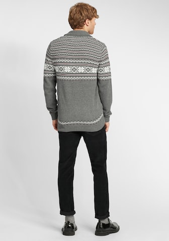 BLEND Knit Cardigan 'Velero' in Grey