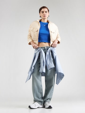 HUGO Loosefit Jeans 'Leni_B' in Blauw