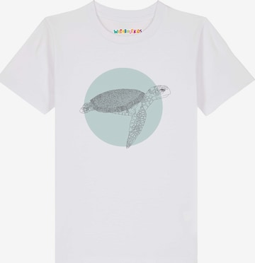 T-Shirt 'Meeresschildkröte' watabout.kids en blanc : devant