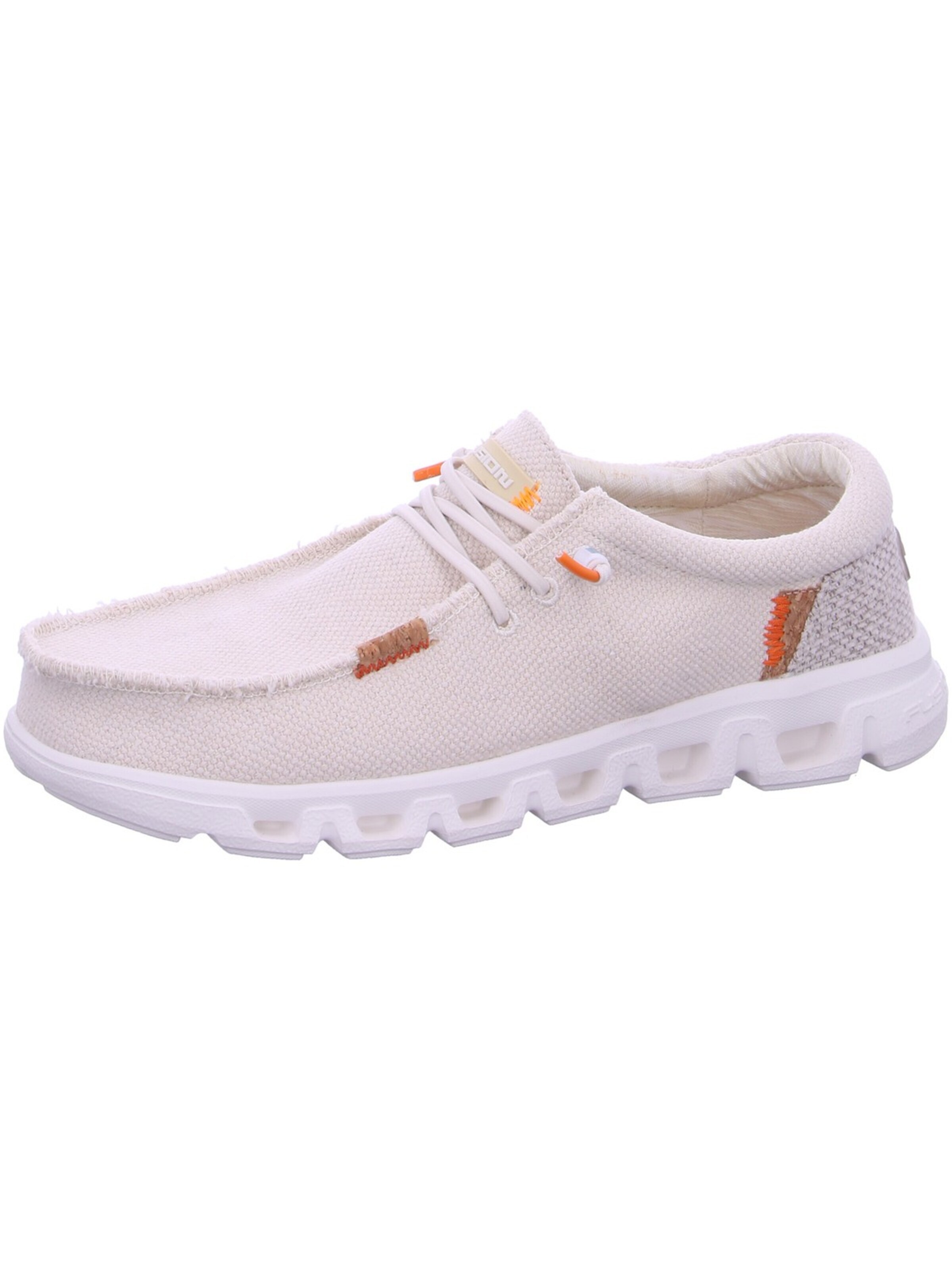 Fusion Schnürschuh 'Fusion Leinenschuh Beige'‌‌‌‌‌‌ in Beige: Vorderseite