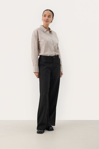 Part Two Wide leg Broek 'NinnesPW' in Zwart