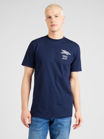 T-Shirt Wemoto en bleu : devant