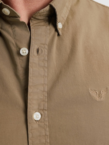 PME Legend Regular fit Overhemd 'American Classic shirt' in Beige