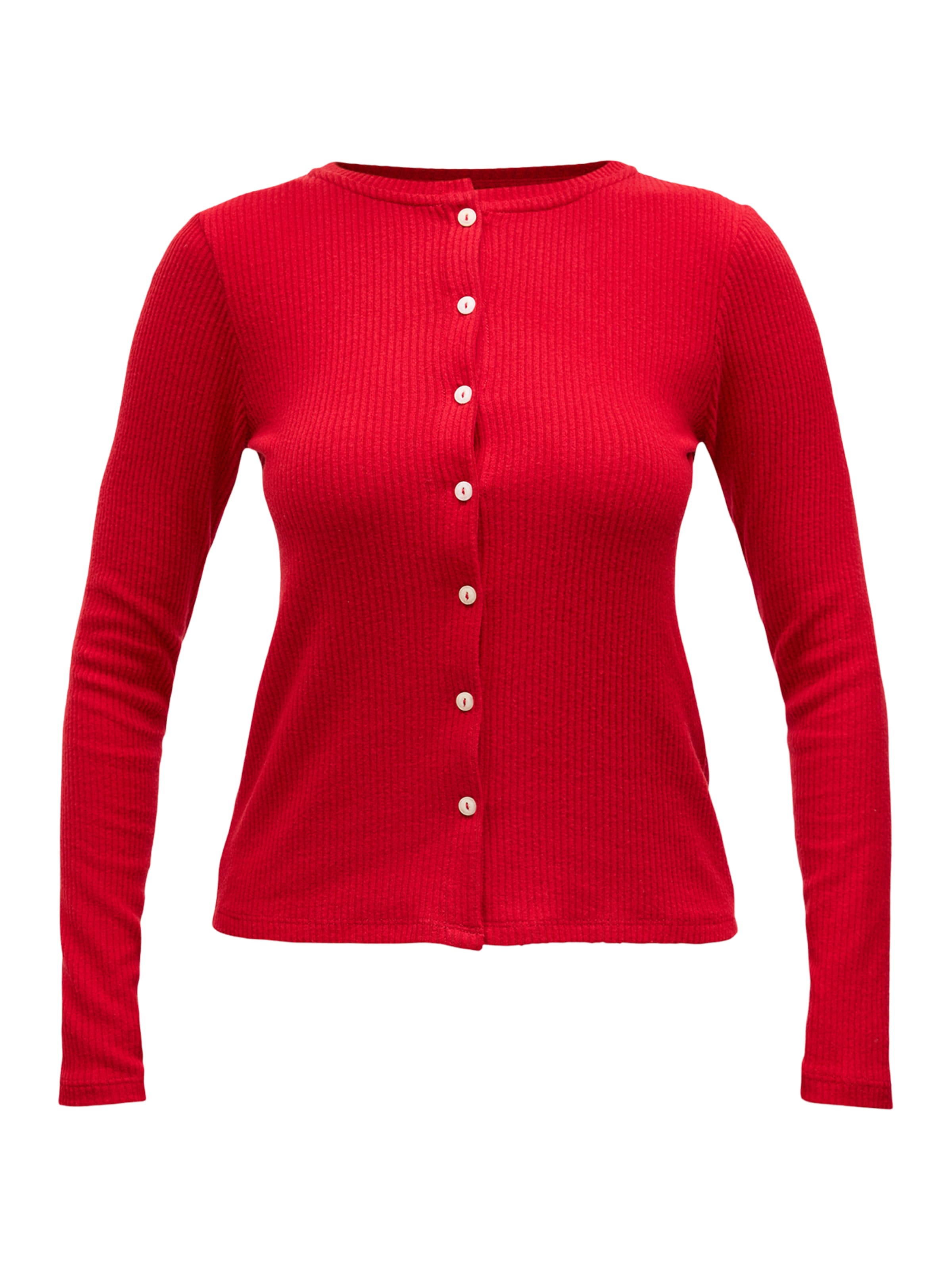 Hunkemöller Knit Cardigan in Red: front