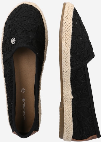 TOM TAILOR Espadrilles in Black