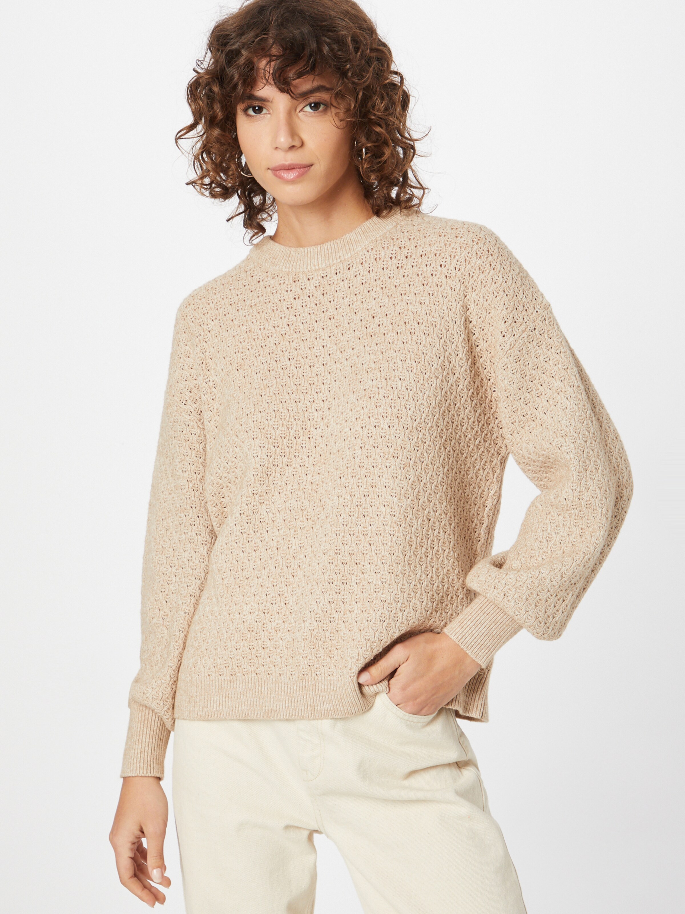 Frauen Pullover & Strick Soft Rebels Pullover 'Freesia' in Dunkelbeige - QV75720 Frauen Pullover & Strick Soft Rebels Pullover 'Freesia' in Dunkelbeige - QV75720