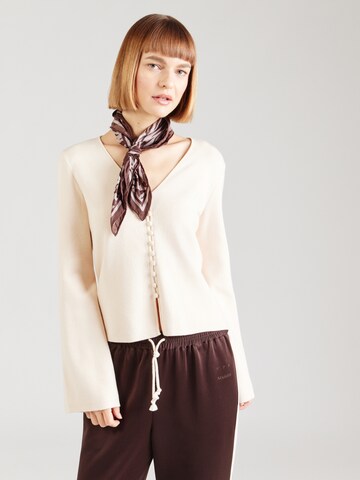 VERO MODA Neuletakki 'AWHanna' värissä beige: etupuoli