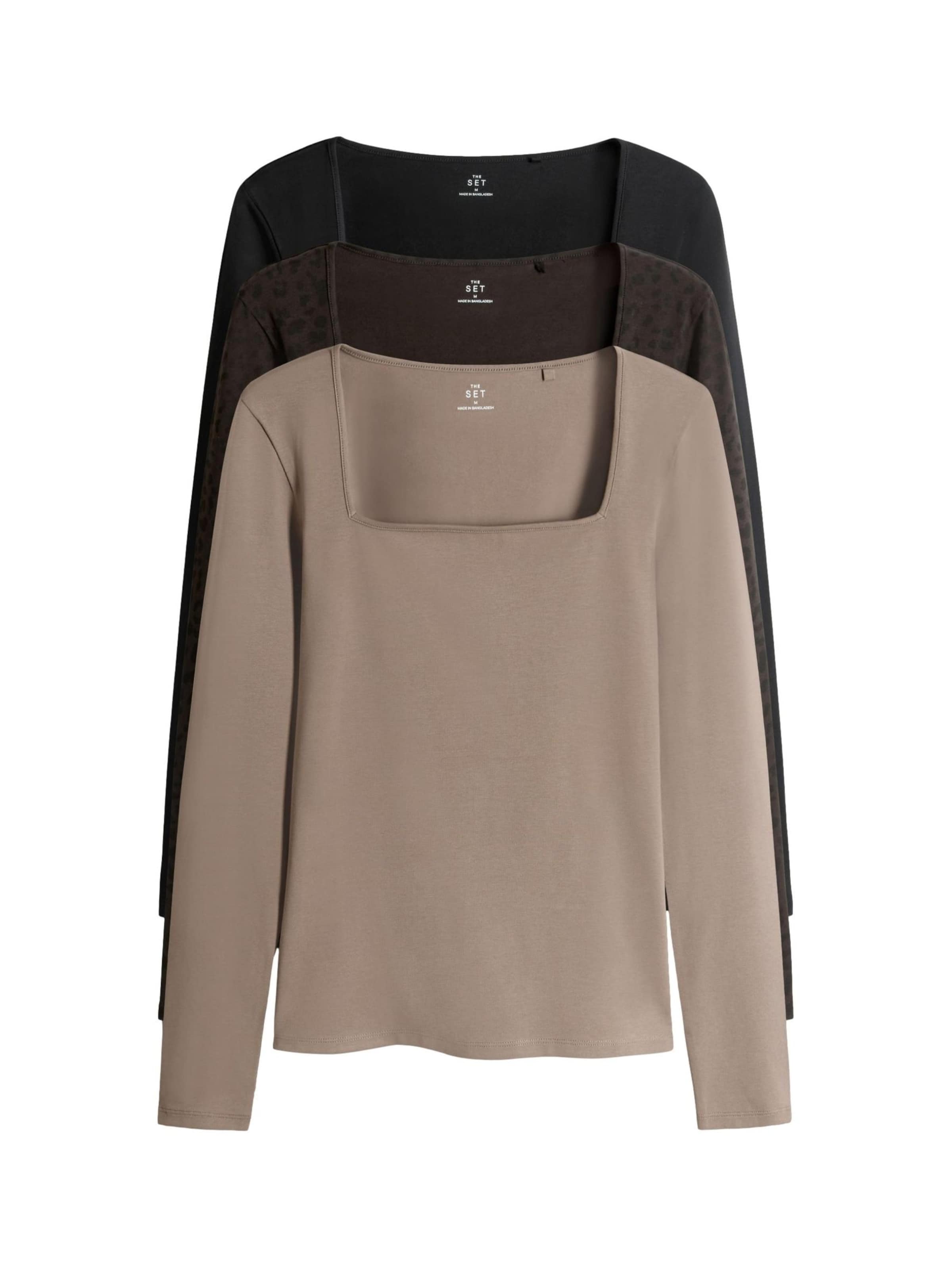 The Set Tričko - Hnedá: predná strana