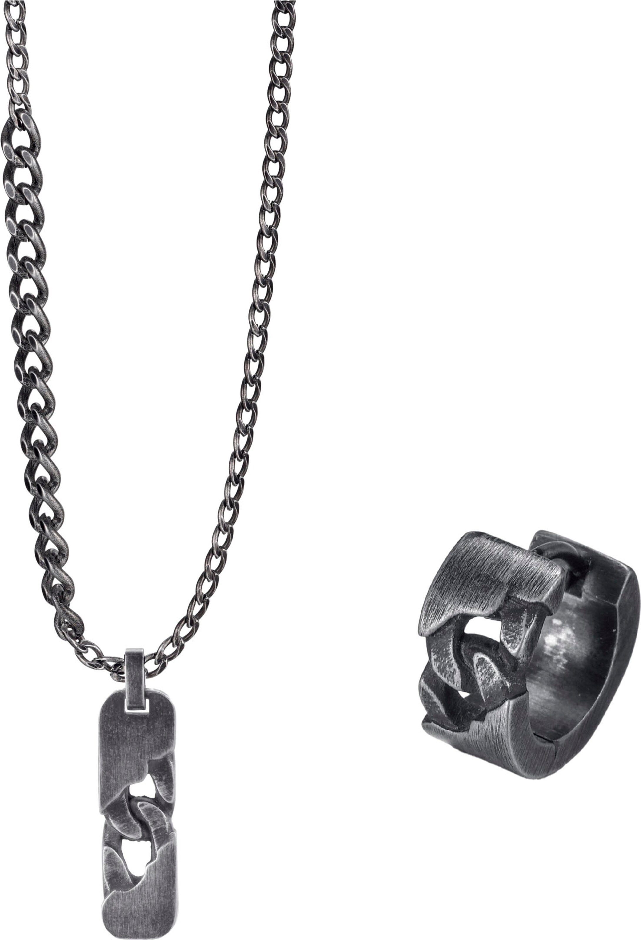 FIRETTI Schmuckset in Grau: Vorderseite