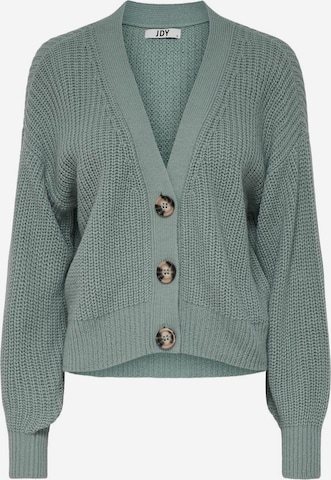 JDY Knit Cardigan 'Justy' in Green: front