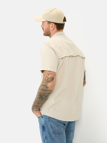 CAMEL ACTIVE Regular Fit Kurzarmhemd mit Cooling Effekt in Beige