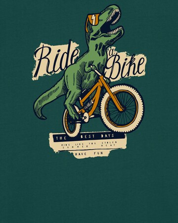Maglietta 'T-Rex Fahrrad' di Watapparel in verde