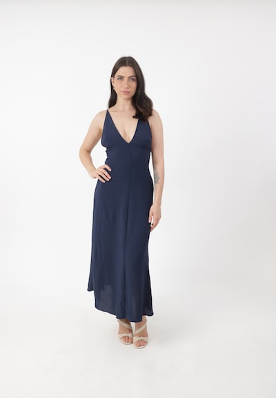 Elara Jurk in 40-42 in de kleur Donkerblauw, Productweergave