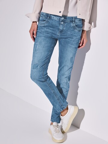 STREET ONE Slimfit Jeans 'Jane' i blå: framsida