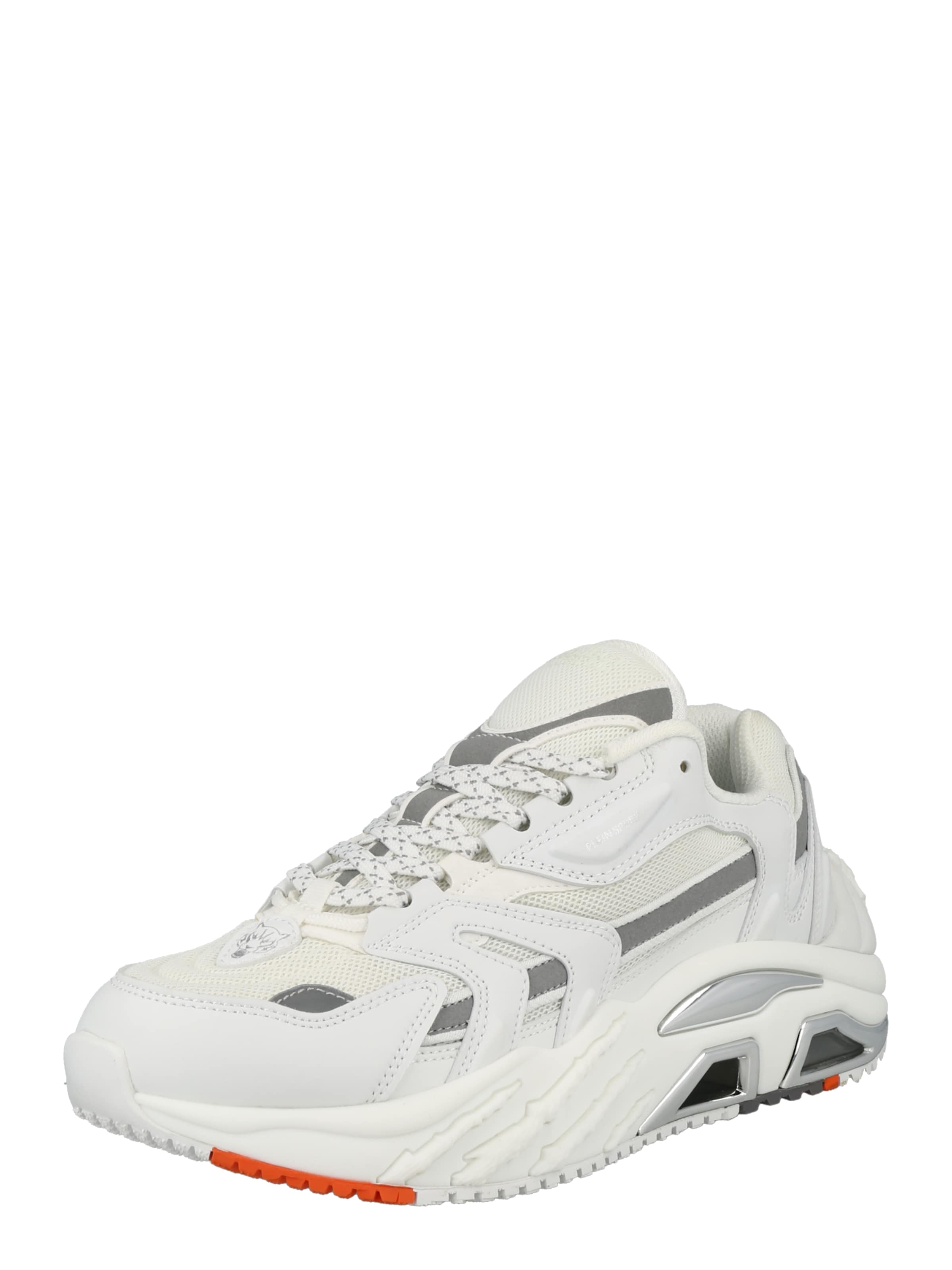 Plein Sport Sneakers 'The Scratch' in White: front