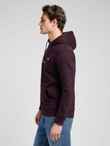 Lee Sweatshirt 'Plain Hoodie' in Rot