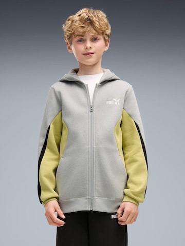 Giacca di felpa 'Puma Ess Block Full-zip Sweat Suit B' di PUMA in grigio