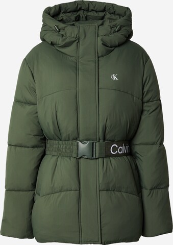 Calvin Klein JeansZimska jakna - zelena boja: prednji dio