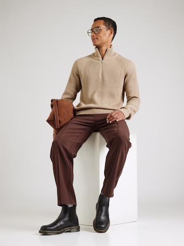 Only & Sons Loose fit Trousers 'ONSWILL OLIO' in Brown