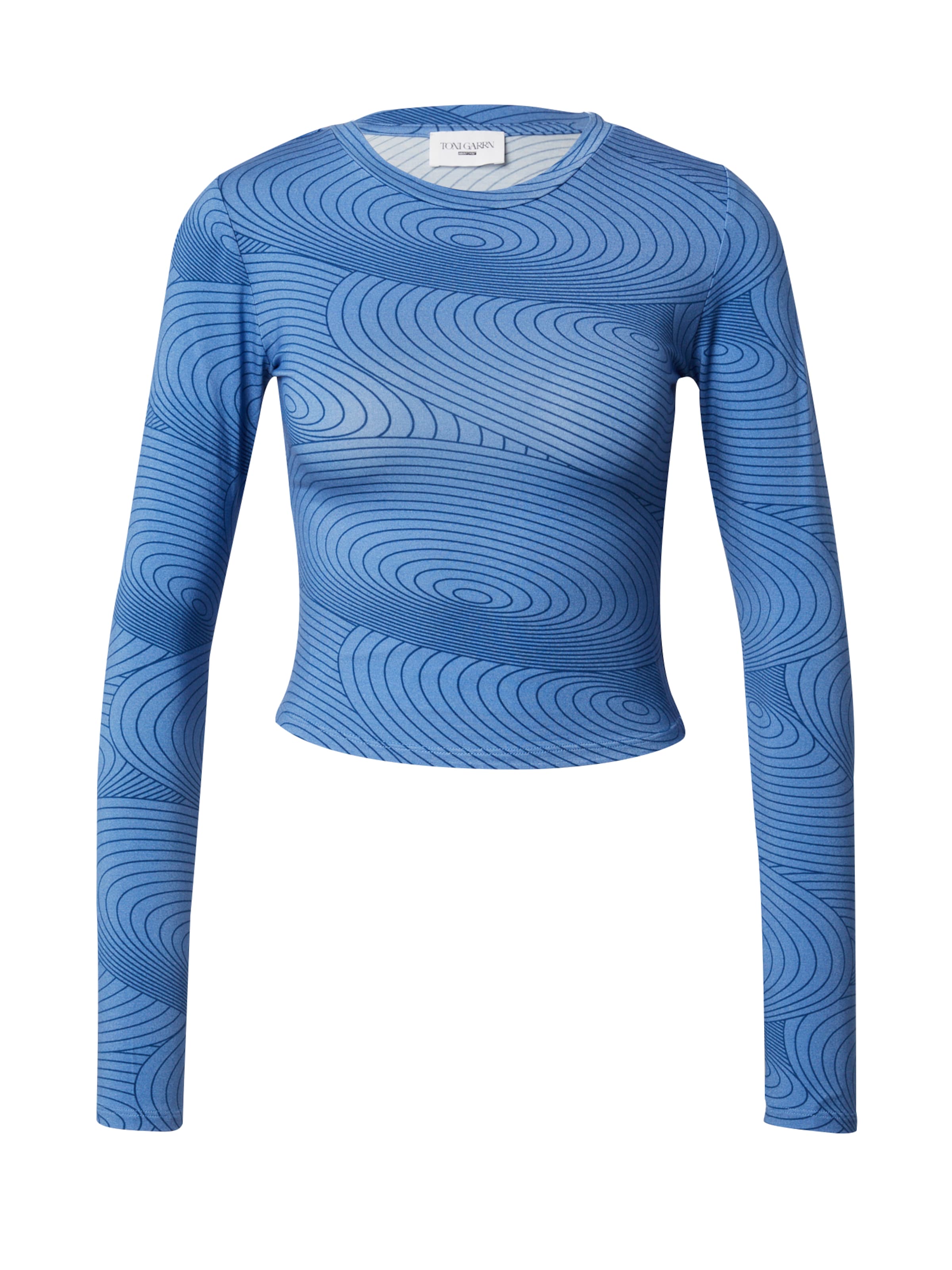 ABOUT YOU x Toni Garrn Shirt &#x27;Maggie&#x27; in de kleur Blauw / Enziaan, Productweergave