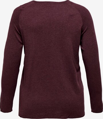 ONLY Carmakoma Pullover in Rot