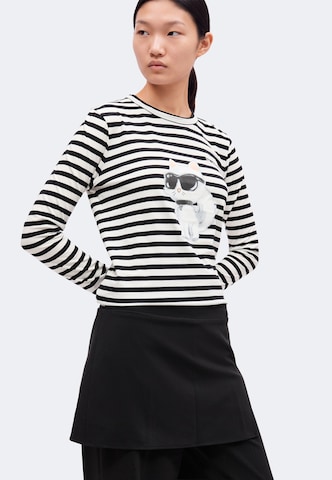 Karl Lagerfeld Tričko 'Ikon' – černá
