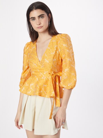 Monki Blouse in Oranje: voorkant