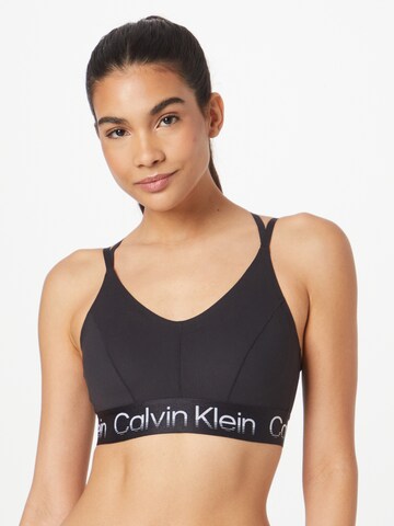 Calvin Klein Sport - Bustier Sujetador en negro: frente