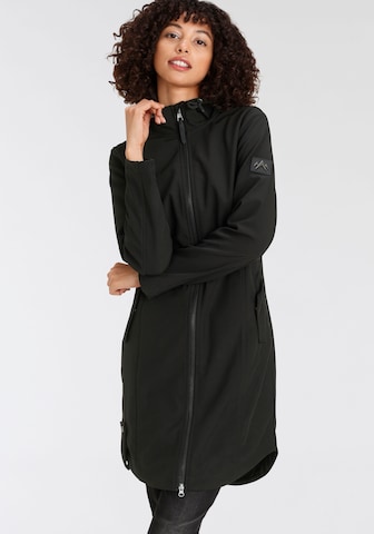 ALPENBLITZ Raincoat in Black: front