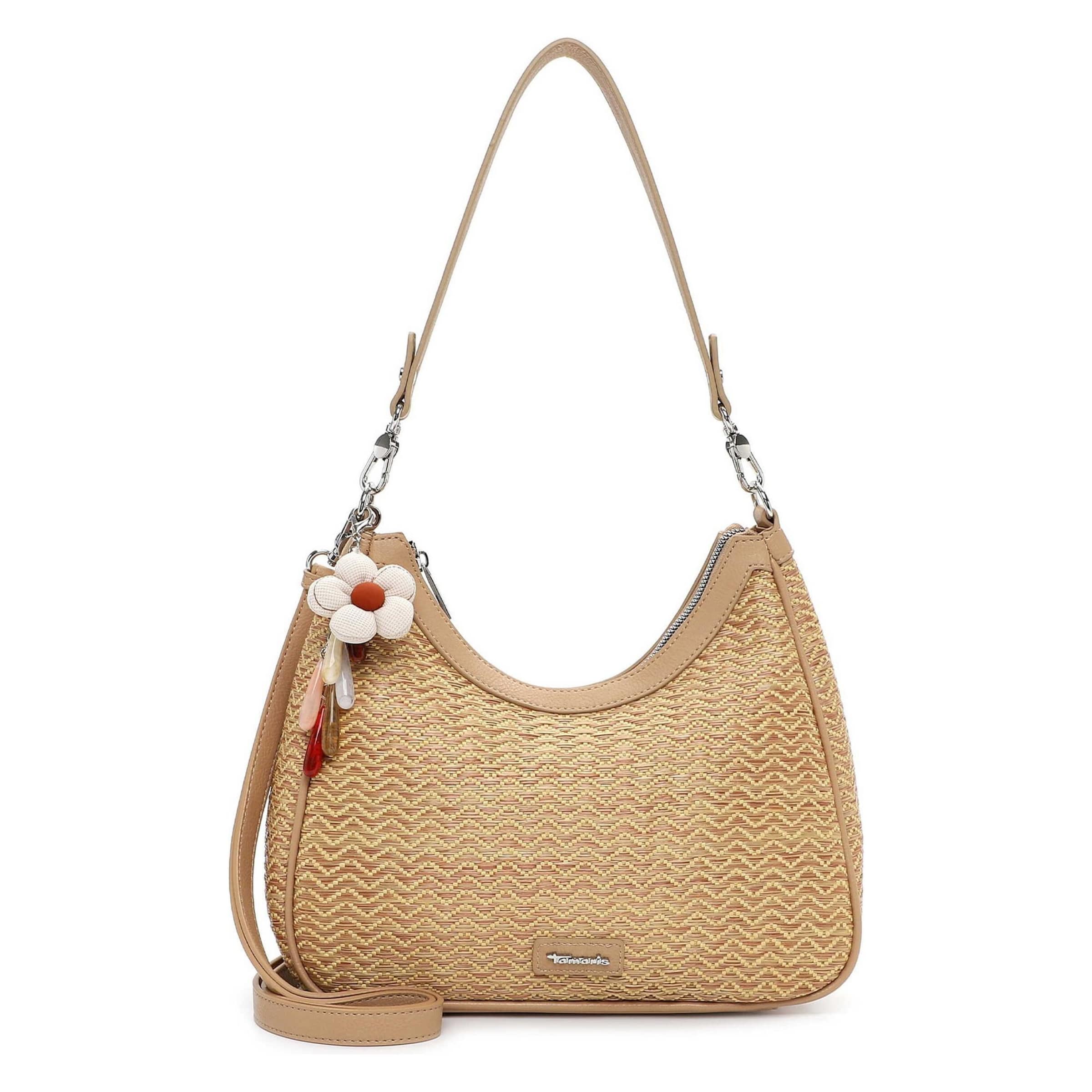 Borsa a spalla 'Konstantina' di Tamaris in beige: frontale