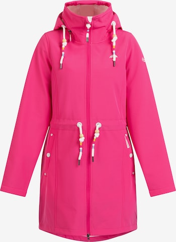 Manteau fonctionnel Schmuddelwedda en rose : devant