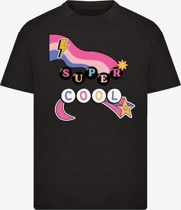 F4NT4STIC Shirt 'Super Coole Fun Perlen' in Black: front