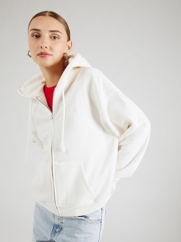 LEVI'S ® Sweat jacket 'Everyday Zip Hoodie' in White: front