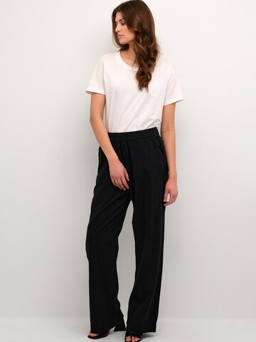 Kaffe Wide leg Trousers 'Naya' in Black